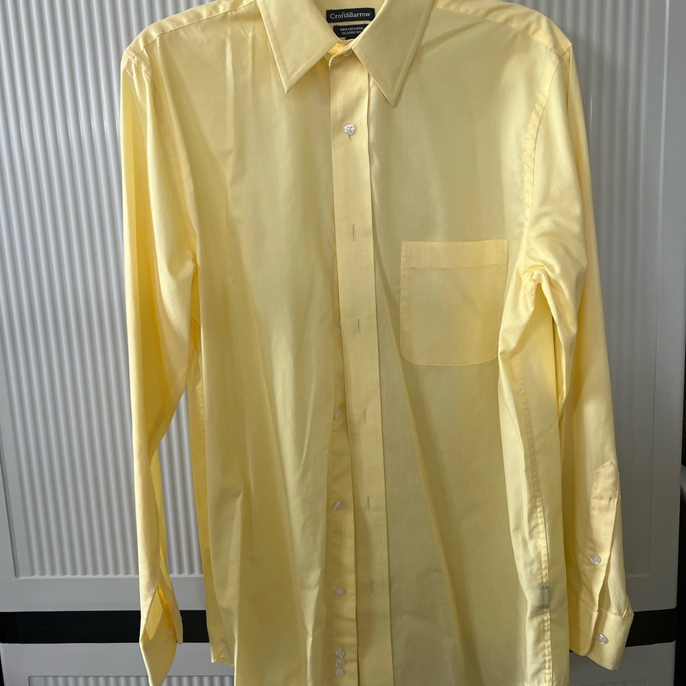 Croft & Barrow Yellow Dress Shirt